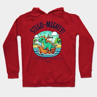 Stego-mighty: Stegosaurus Steers the Ship Hoodie